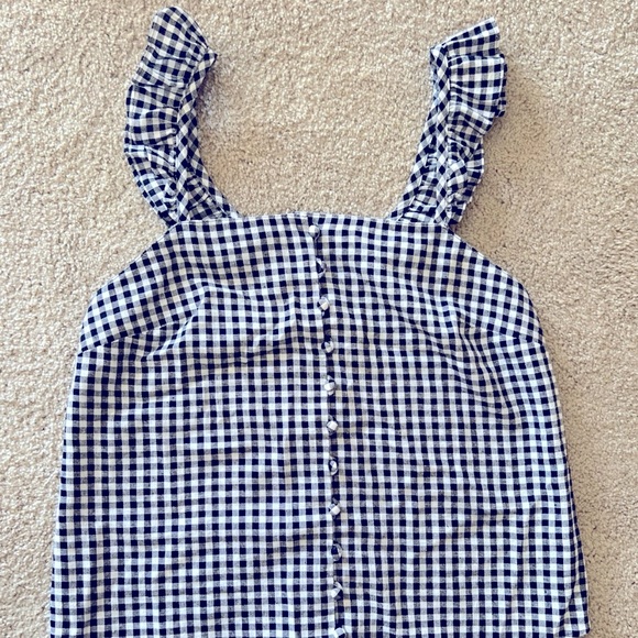 Madewell Summer Gingham Check Plaid Top Sz 2 - Picture 1 of 7